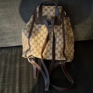 Authentic Gucci Canvas with Leather Stripes Bag. Gucci | Bags | Authentic Gucci Canvas With Leather Stripes  main image 4